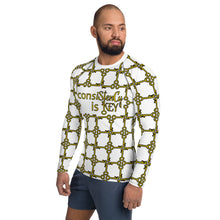 Load image into Gallery viewer, Men&#39;s Rash Guard &quot;consiStenCy is KEY with KEY Cluster&quot;
