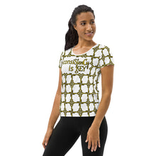 Load image into Gallery viewer, Women&#39;s Athletic T-shirt &quot;consiStenCy is KEY with KEY Cluster&quot;
