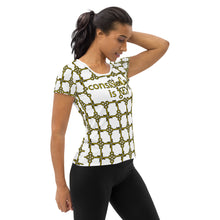 Load image into Gallery viewer, Women&#39;s Athletic T-shirt &quot;consiStenCy is KEY with KEY Cluster&quot;
