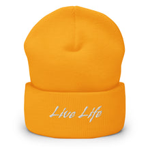 Load image into Gallery viewer, &quot;Live Life&quot; Cuffed Beanie
