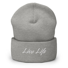 Load image into Gallery viewer, &quot;Live Life&quot; Cuffed Beanie
