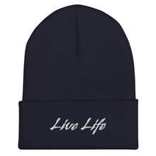 Load image into Gallery viewer, &quot;Live Life&quot; Cuffed Beanie
