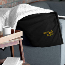 Load image into Gallery viewer, Premium Sherpa Blanket &quot;consiStenCy is KEY (Embroidered)&quot;
