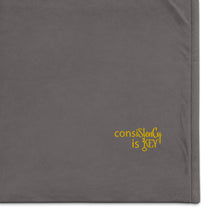 Load image into Gallery viewer, Premium Sherpa Blanket &quot;consiStenCy is KEY (Embroidered)&quot;
