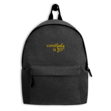 Load image into Gallery viewer, Backpack &quot;conisStenCy is KEY (Embroidered)&quot;
