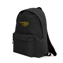 Load image into Gallery viewer, Backpack &quot;conisStenCy is KEY (Embroidered)&quot;
