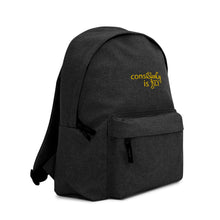 Load image into Gallery viewer, Backpack &quot;conisStenCy is KEY (Embroidered)&quot;
