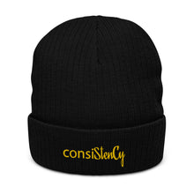 Load image into Gallery viewer, Recycled cuffed beanie &quot;consiSitenCy (Embroidered)&quot;
