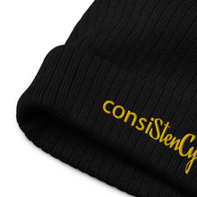 Load image into Gallery viewer, Recycled cuffed beanie &quot;consiSitenCy (Embroidered)&quot;
