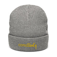 Load image into Gallery viewer, Recycled cuffed beanie &quot;consiSitenCy (Embroidered)&quot;
