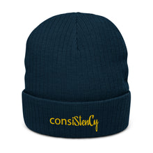 Load image into Gallery viewer, Recycled cuffed beanie &quot;consiSitenCy (Embroidered)&quot;
