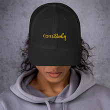 Load image into Gallery viewer, Trucker Cap &quot;consiStenCy (Embroidered)&quot;
