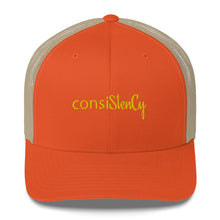 Load image into Gallery viewer, Trucker Cap &quot;consiStenCy (Embroidered)&quot;
