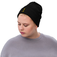 Load image into Gallery viewer, &quot;Single KEY (Embroidered)&quot; Ribbed knit beanie
