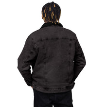 Load image into Gallery viewer, Unisex denim sherpa jacket &quot;StenCy KEY (Embroidered)&quot;
