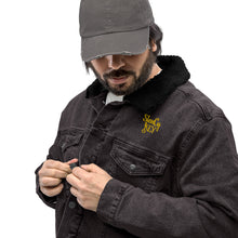 Load image into Gallery viewer, Unisex denim sherpa jacket &quot;StenCy KEY (Embroidered)&quot;
