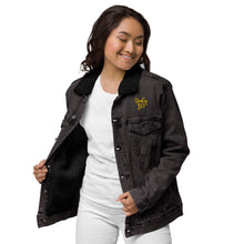 Load image into Gallery viewer, Unisex denim sherpa jacket &quot;StenCy KEY (Embroidered)&quot;
