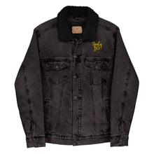 Load image into Gallery viewer, Unisex denim sherpa jacket &quot;StenCy KEY (Embroidered)&quot;
