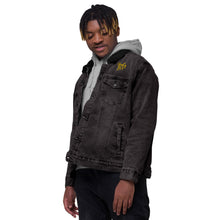 Load image into Gallery viewer, Unisex denim sherpa jacket &quot;StenCy KEY (Embroidered)&quot;
