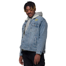 Load image into Gallery viewer, Unisex denim sherpa jacket &quot;StenCy KEY (Embroidered)&quot;
