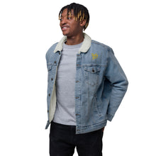 Load image into Gallery viewer, Unisex denim sherpa jacket &quot;StenCy KEY (Embroidered)&quot;
