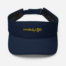 Load image into Gallery viewer, Visor &quot;consiStenCy is KEY (Embroidered)&quot; (Long Ways)
